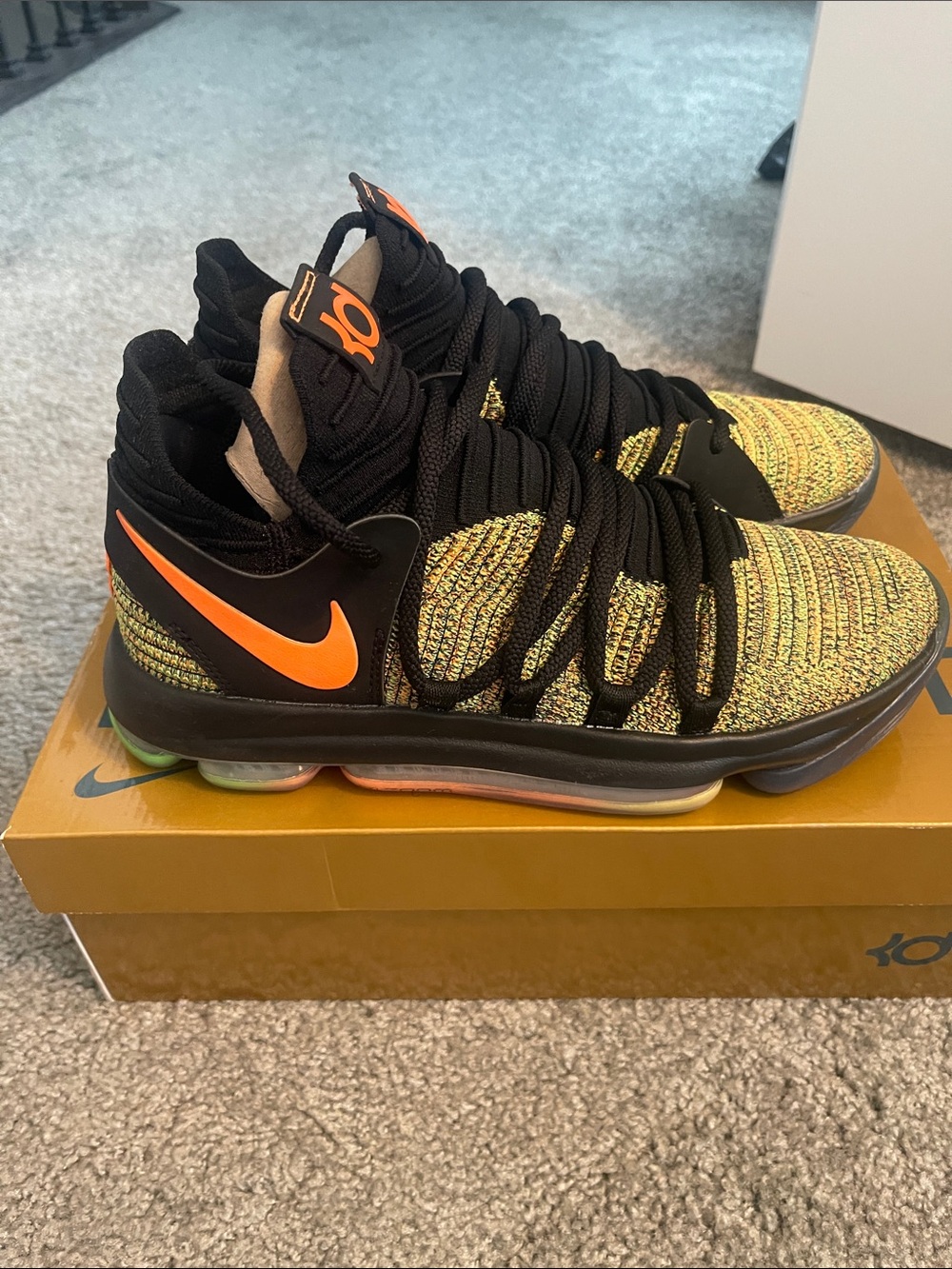 Size 7 - Nike KD 10 EYBL Peach Jam